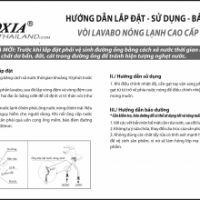 HƯỚNG DẪN LẮP ĐẶT VÒI LAVABO NÓNG LẠNH 