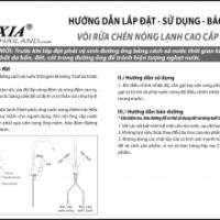 HƯỚNG DẪN LẮP ĐẶT VÒI RỬA CHÉN
