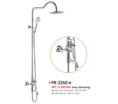 BỘ SEN CÂY NÓNG LẠNH INOX 304 BÓNG PR-2250
