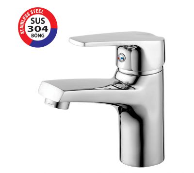 VÒI LAVABO NÓNG  LẠNH INOX 304 BÓNG  PR-406B