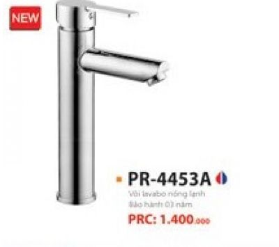 VÒI LAVABO NÓNG LẠNH INOX 304 BÓNG PR-4453A