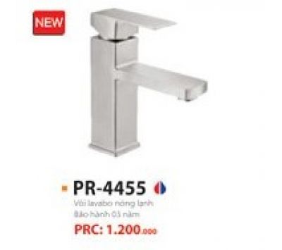 VÒI LAVABO NÓNG  LẠNH INOX 304 BÓNG  PR-4455
