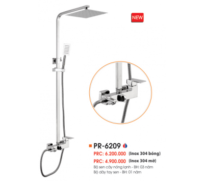 BỘ SEN CÂY NÓNG LẠNH INOX 304 BÓNG PR-6209