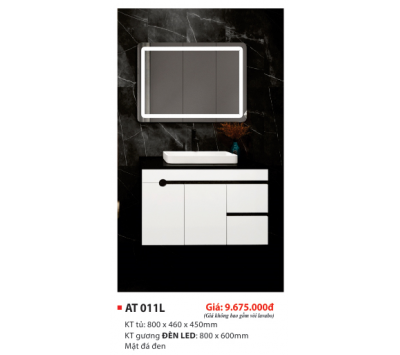 LAVABO TỦ PVC CAO CẤP AT 011L
