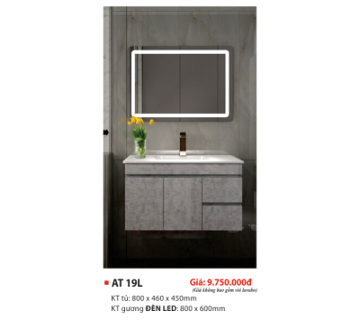 LAVABO TỦ PVC CAO CẤP AT 19L