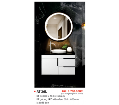 LAVABO TỦ PVC CAO CẤP AT 26L
